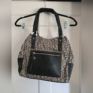 Calvin Klein Black and Gray Women's Bag